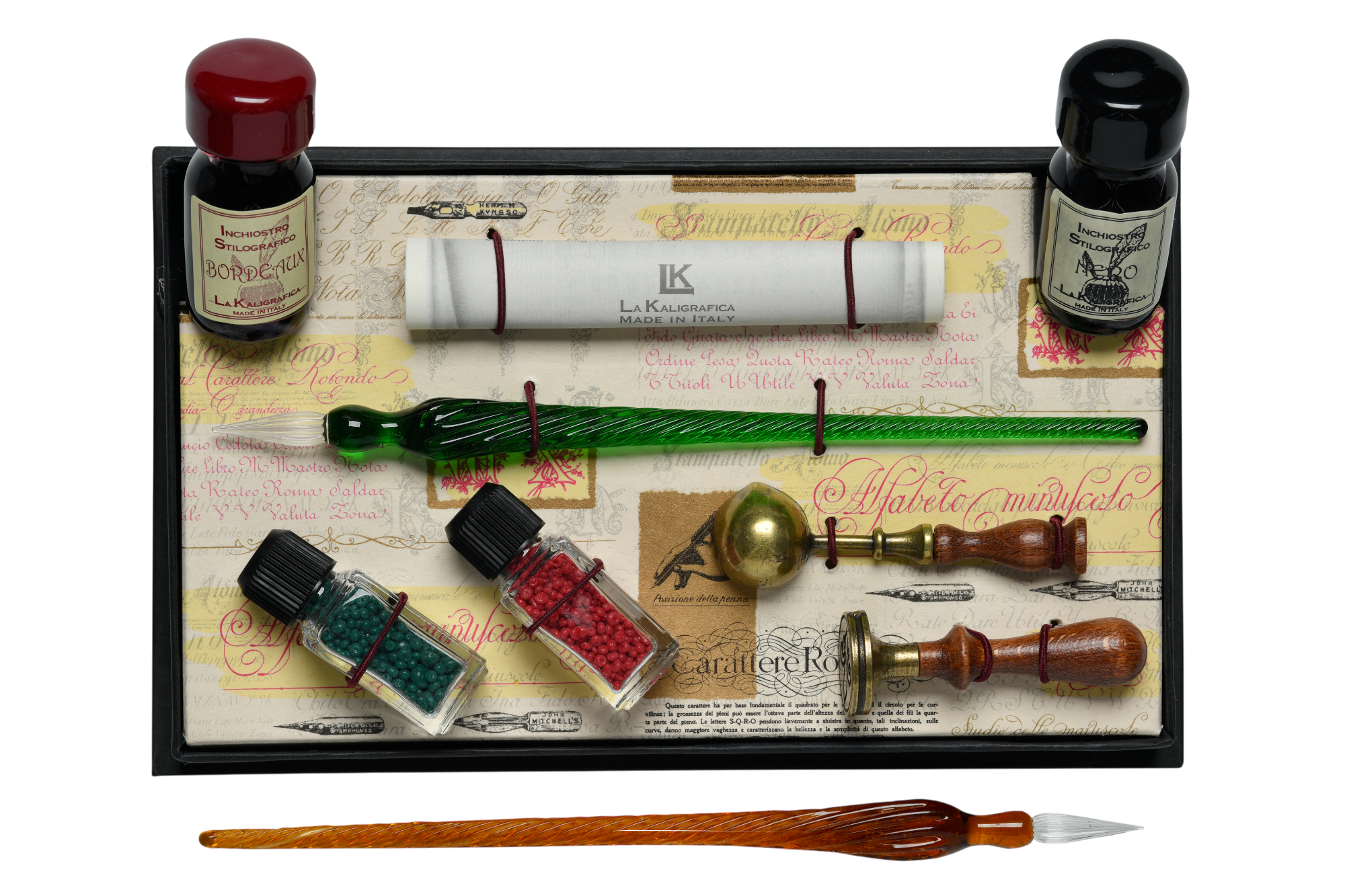 Cod.653 INK PENNA VETRO SIGILLO CROGIOLO